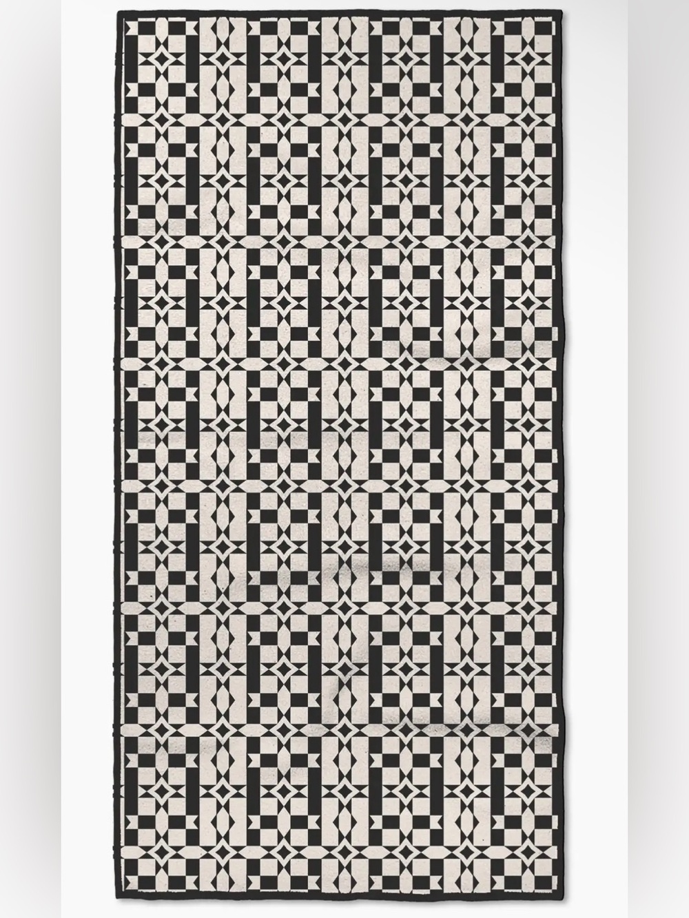 NWT Geometry Fitness Towel in Intermission Print